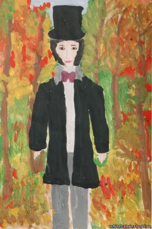 Пушкин рисунок для детей