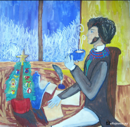 Пушкин в детских рисунках