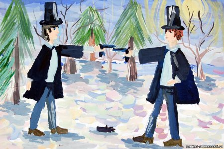 Детские рисунки Пушкина