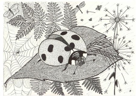 Рисование гелевой ручкой для детей