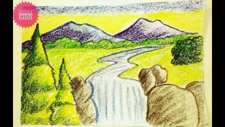 Рисунок к пьесе утро Эдуарда Григ