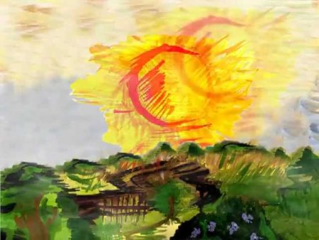 Иллюстрация к сюите пер Гюнт утро