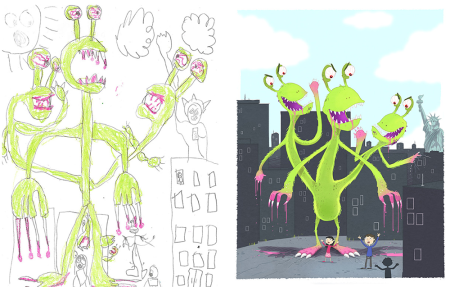 Детские рисунки монстров