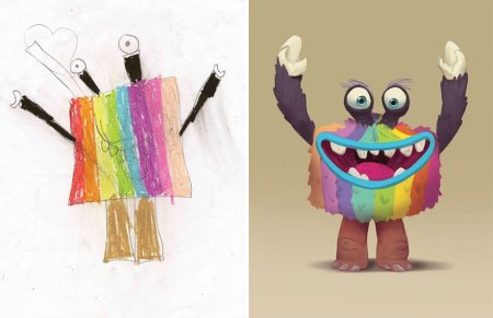 Лёгкие рисунки монстров