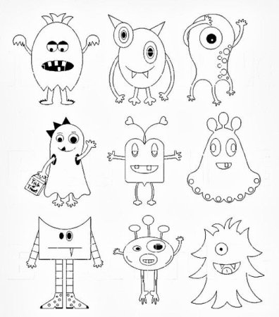 Монстрик иллюстрация