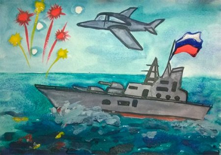 Детские рисунки на тему война