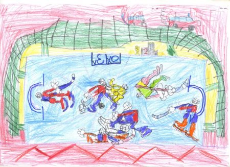 Рисунок на тему хоккей