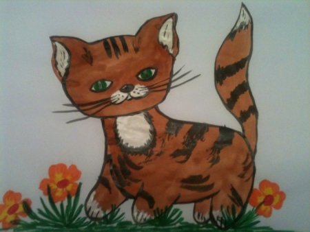 Рисунок на тему кошка