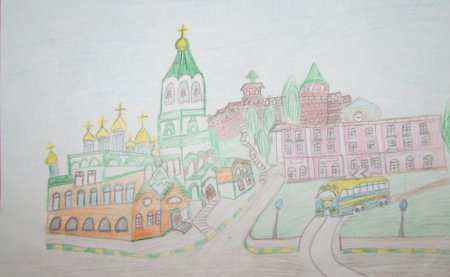 Детский рисунок города Йошкар Ола