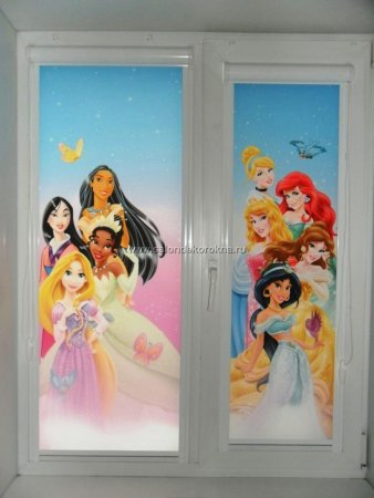 Рулонные шторы с принцессами