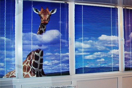 Фотожалюзи на окна горизонтальные