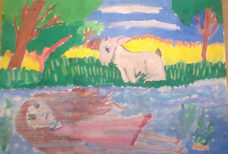 Сестрица алёнушка и братец Иванушка детские рисунки