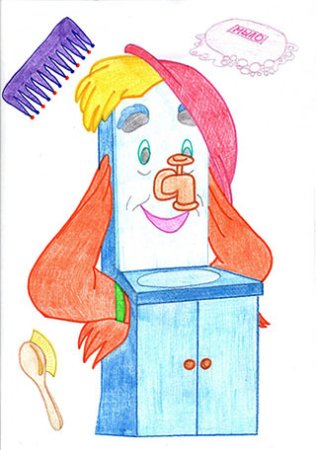 Иллюстрация к сказке Чуковского Мойдодыр для 1 класса