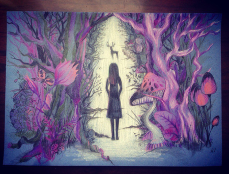 Рисунок на тему сердце леса