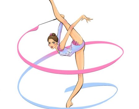 Детский рисунок художественная гимнастика (48 фото)