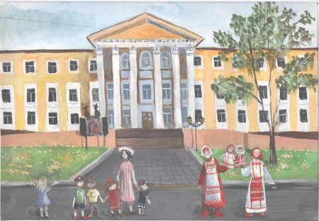 Город Чебоксары рисунок