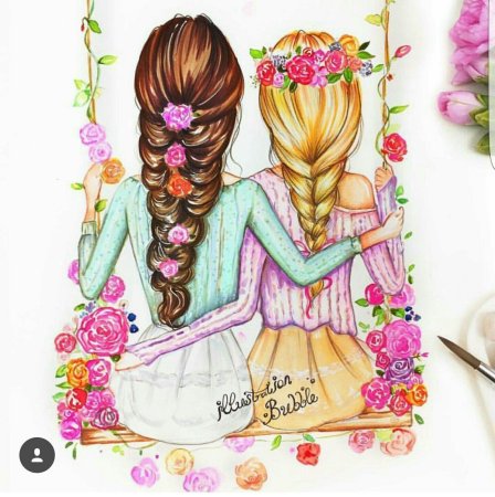 Подружки картинки красивые