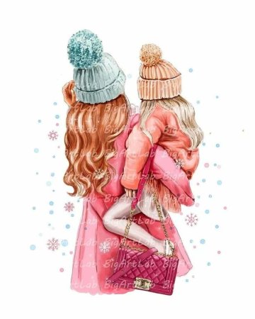 Футер мамы зима