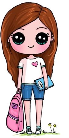 Милые мультяшные девочки