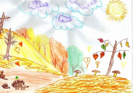 Краски осени рисунок