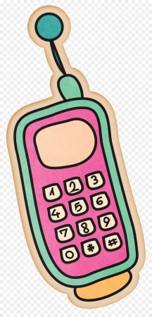 Нарисованный мобильный телефон