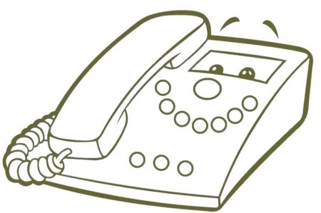 Раскраска тeлeфон