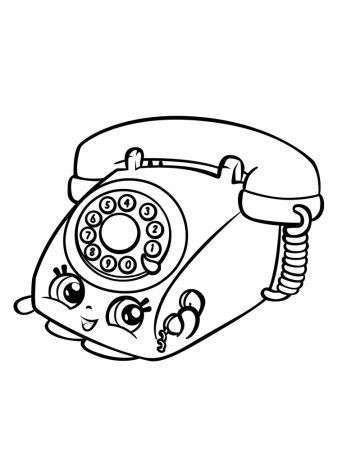 Телефон рисунок