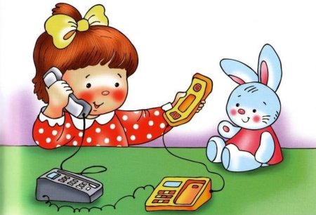 Разговор по телефону мультяшный