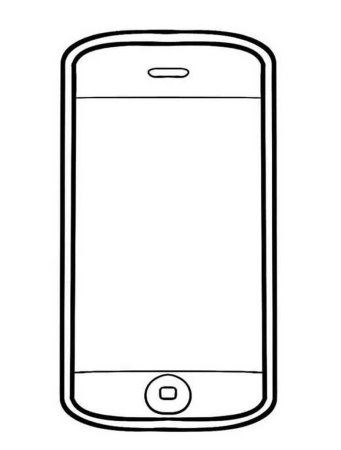 Раскраска смартфон