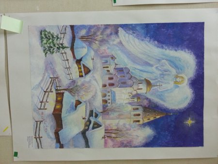 Рождественская звезда рисунок для конкурса