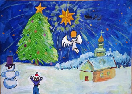 Рисунки Вифлеемская звезда детские