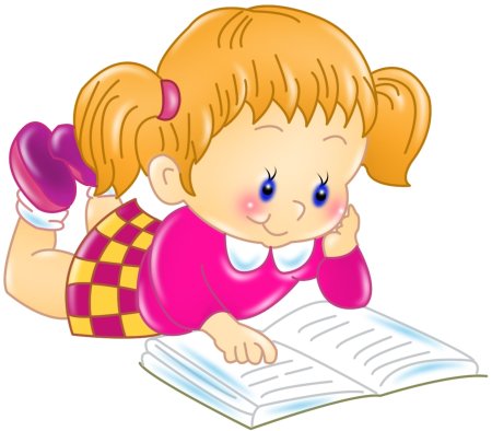 Мультяшные дети с книгами