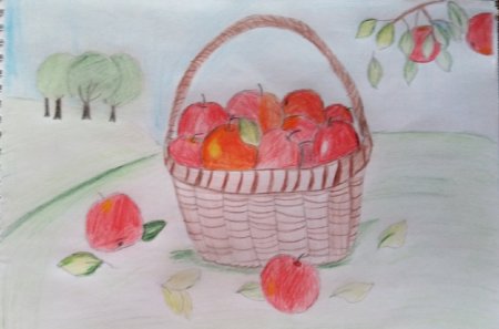 Рисунки к яблочному спасу
