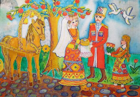 Выставка рисунков яблочный спас