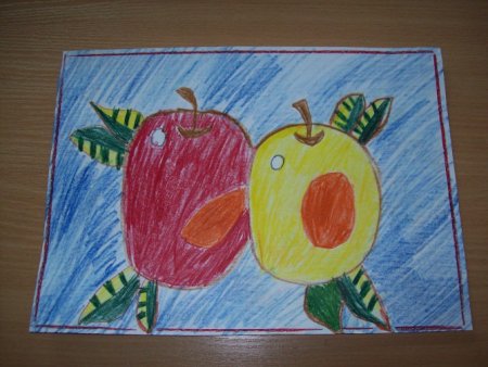 Рисунки на яблочный спас в детский сад