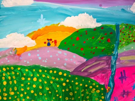 Детские рисунки пейзаж