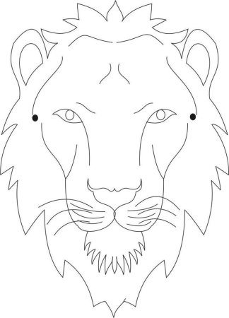 Поэтапное рисование головы Льва