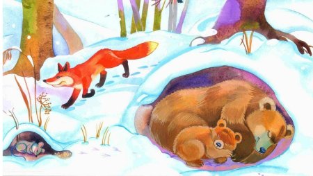 Животные зимой для детей