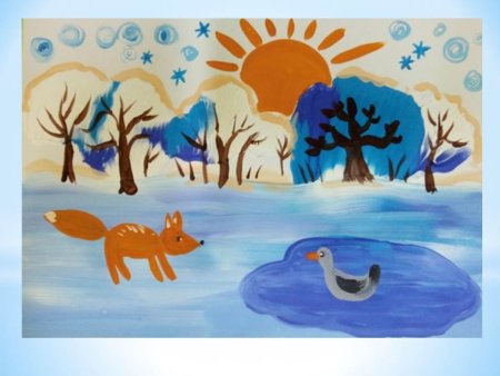 Рисование с детьми зимой