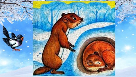 Суслик спит зимой
