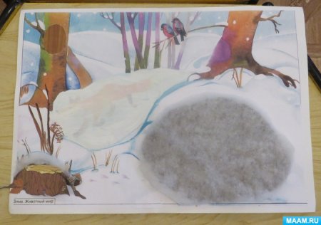 Дикие животные зимой старшая группа