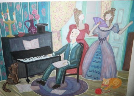 Иллюстрация к произведению Чайковского детский альбом