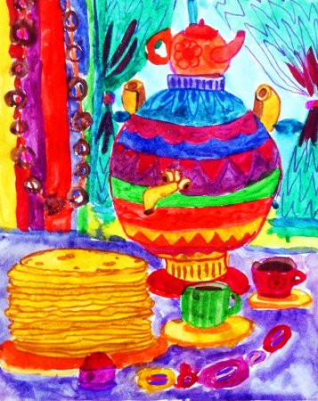 Масленица рисунок