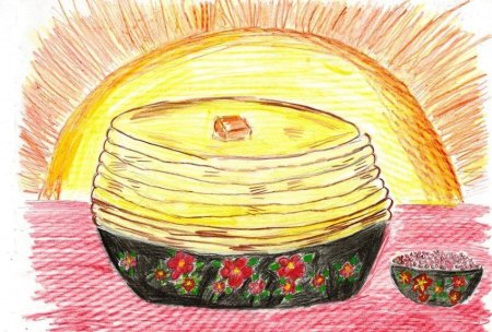 Масленица рисунок