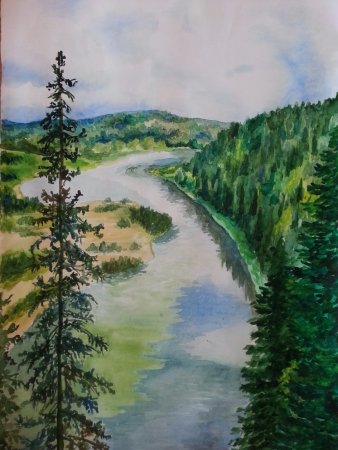 Пейзаж родного края Урал