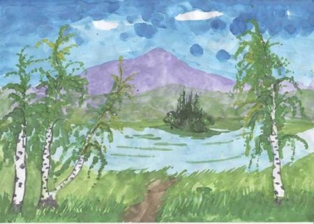 Природа Кузбасса рисунок