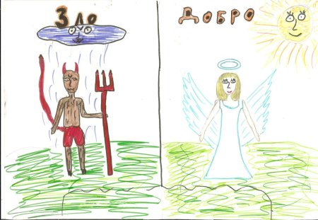 Рисунок на тему зло