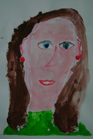 Смешной портрет мамы