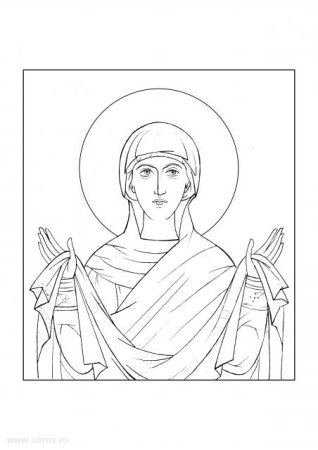 Покров Пресвятой Богородицы прориси