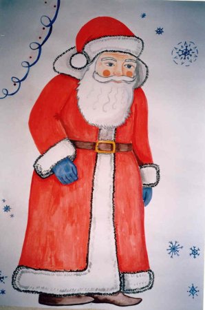 Рисование Деда Мороза